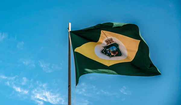 Imagem Perto Bandeira Estado Brasileiro — Fotografia de Stock