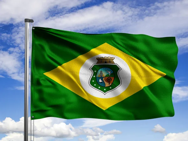 Close Afbeelding Van Braziliaanse Vlag — Stockfoto