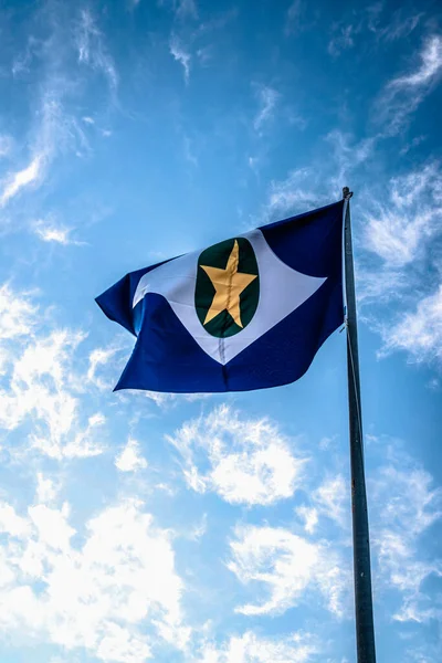 Les Drapeaux Brésiliens Rapprochent — Photo