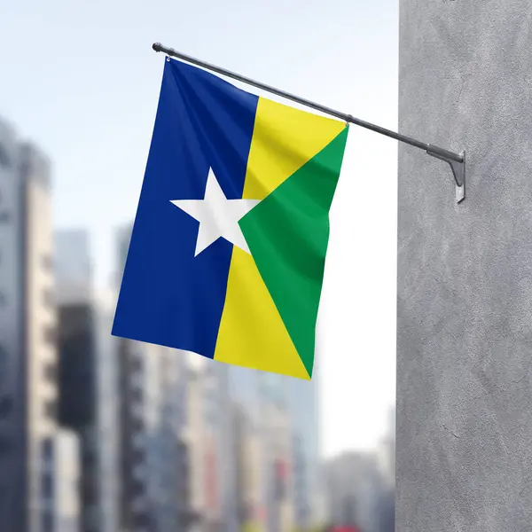 Banderas Del Estado Brasileño Cerca — Foto de Stock