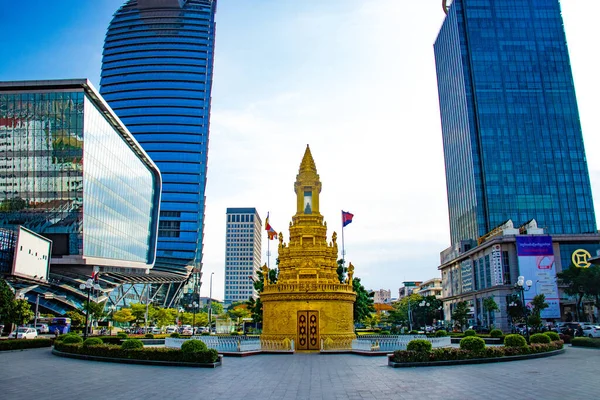 Phnom Penh Cidade Durante Dia Camboja — Fotografia de Stock