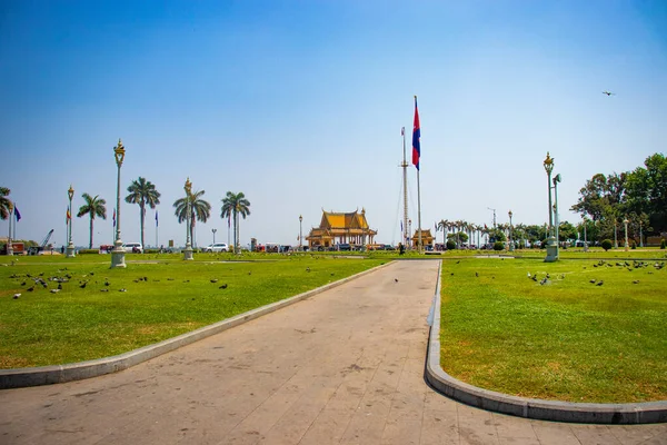 Phnom Penh Miasto Dzień Kambodża — Zdjęcie stockowe