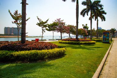 Kamboçya 'da gündüz vakti Mekong Nehri 