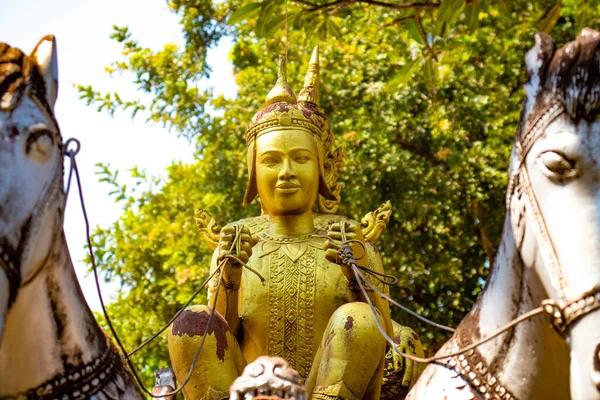 Phnom Penh Décorations Temple Bouddhiste Cambodge — Photo