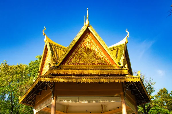 Tempio Buddista Giorno Cambogia — Foto Stock