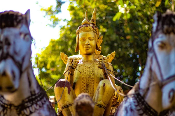 Phnom Penh Boeddhistische Tempel Decoraties Cambodja — Stockfoto