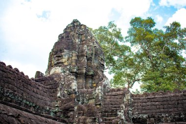 Angkor Antik Budist Tapınağı Kamboçya 'da gündüz vakti 