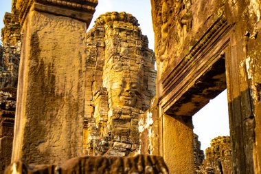 Angkor Antik Budist Tapınağı Kamboçya 'da gündüz vakti 