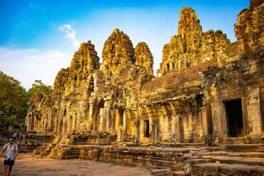 Angkor Antik Budist Tapınağı Kamboçya 'da gündüz vakti 