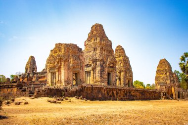 Angkor Antik Budist Tapınağı Kamboçya 'da gündüz vakti 