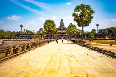 Angkor Antik Budist Tapınağı Kamboçya 'da gündüz vakti 