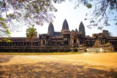 Angkor Antik Budist Tapınağı Kamboçya 'da gündüz vakti 