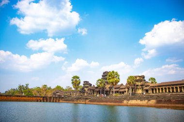 Kamboçya 'daki eski tapınak Agkor Wat