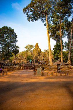 Kamboçya 'daki eski tapınak Agkor Wat