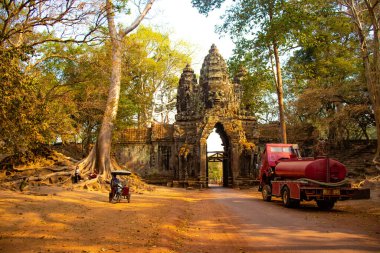 Kamboçya 'daki eski tapınak Agkor Wat
