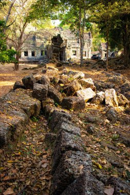 Kamboçya 'daki eski tapınak Agkor Wat
