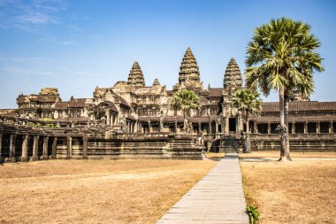Kamboçya 'daki eski tapınak Agkor Wat