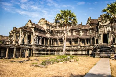 Kamboçya 'daki eski tapınak Agkor Wat