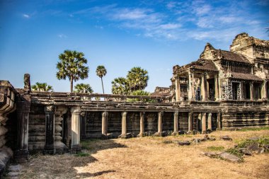 Kamboçya 'daki eski tapınak Agkor Wat