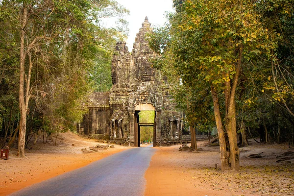 Antiker Buddhistischer Tempel Angkor Bei Tag Kambodscha — Stockfoto