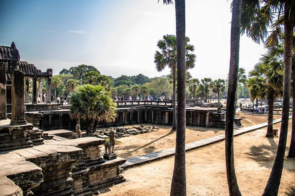 Angkor Antiguo Templo Budista Durante Día Camboya — Foto de Stock