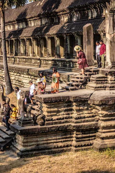 Angkor Antik Budist Tapınağı Kamboçya Gündüz Vakti — Stok fotoğraf