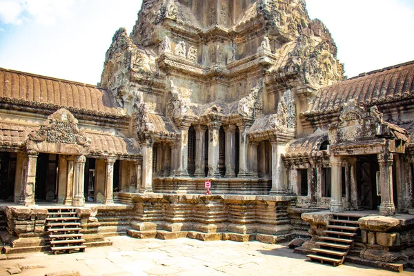 Angkor Oude Boeddhistische Tempel Overdag Cambodja — Stockfoto