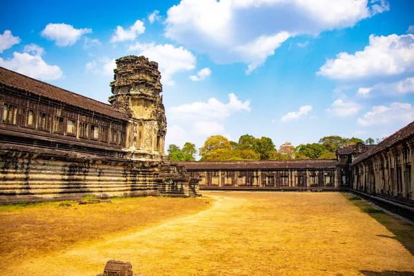 Angkor Antik Budist Tapınağı Kamboçya Gündüz Vakti — Stok fotoğraf