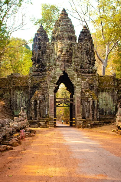 Vecchio Tempio Agkor Wat Cambogia — Foto Stock