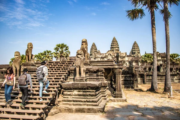 Kamboçya Daki Eski Tapınak Agkor Wat — Stok fotoğraf