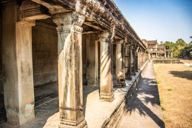 Kamboçya 'daki eski tapınak Agkor Wat