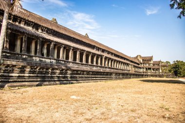Kamboçya 'daki eski tapınak Agkor Wat