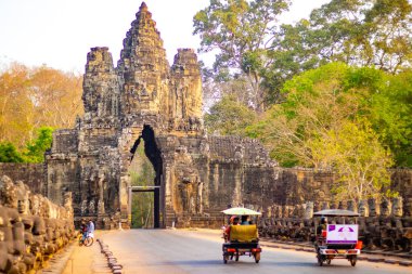 Kamboçya 'da gündüz vakti Budist tapınağı 