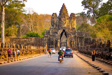Kamboçya 'da gündüz vakti Budist tapınağı 