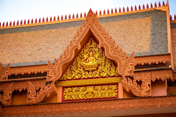 Buddhistische Tempelarchitektur Und Statuen Kambodscha — Stockfoto