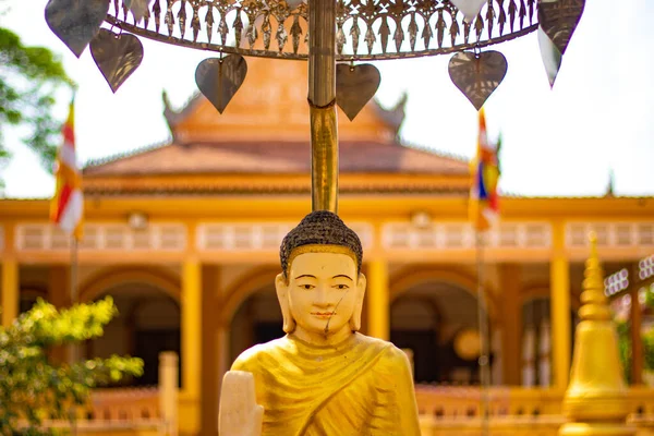 Buddhistische Tempelarchitektur Und Statuen Kambodscha — Stockfoto