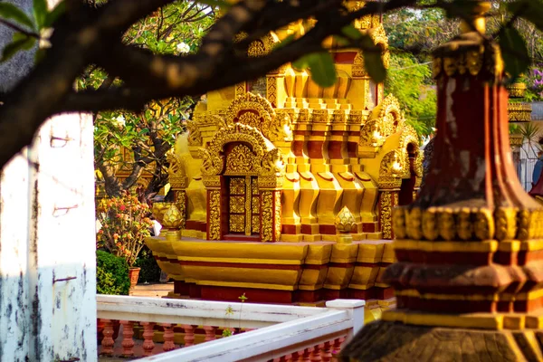 Буддийская Архитектура Статуи Храмов Камбоджи — стоковое фото
