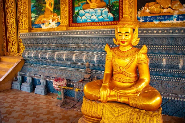Буддийская Архитектура Статуи Храмов Камбоджи — стоковое фото