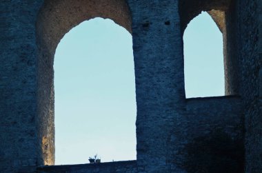 Çek Cumhuriyeti Cesky Krumlov 'daki eski şehir manzarası.