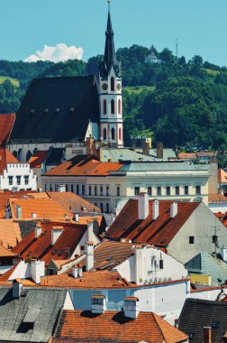 Czech Cumhuriyeti, Cletky Krumlov 'daki eski kasaba manzarası.