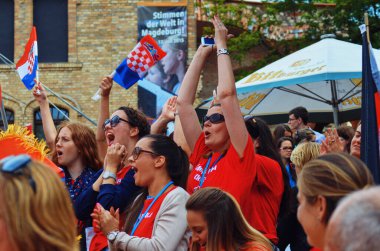 Magdebourg, Almanya 'daki Avrupa Koro Oyunları Halkı