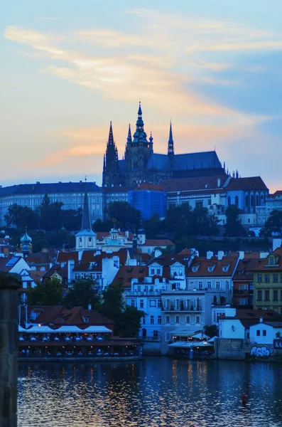 Praga República Checa Julho 2015 Uma Bela Vista Edifícios Históricos — Fotografia de Stock