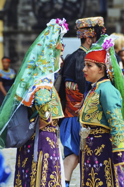 Magdebourg Almanya Daki Avrupa Koro Oyunları Halkı — Stok fotoğraf