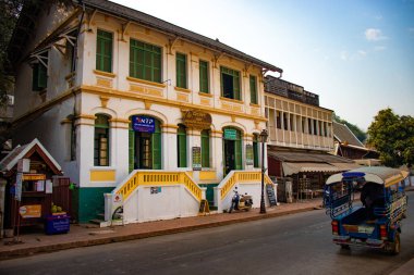 Şehir Luang Prabang gündüz vakti, Laos