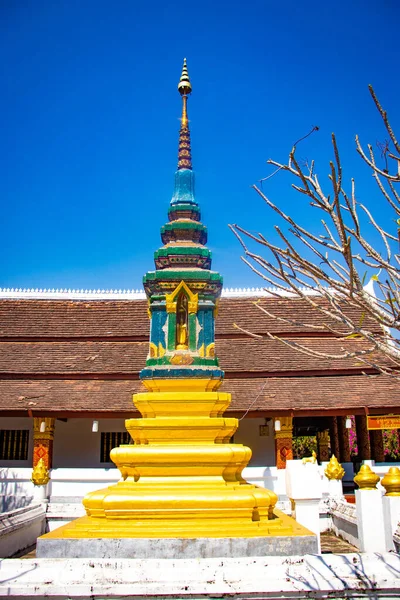 Architecture Temple Bouddhiste Laos — Photo