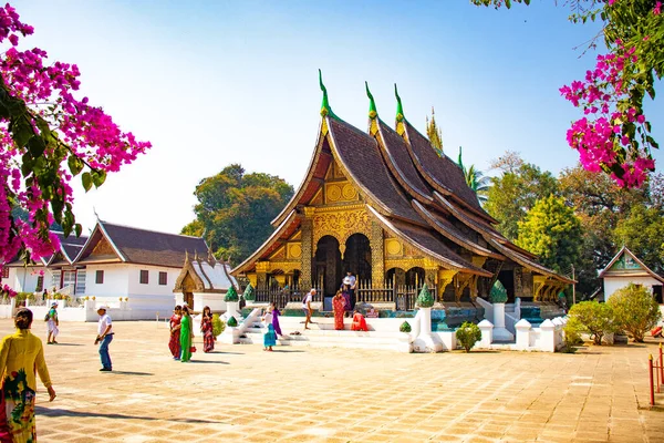 Wat Xieng Thong Temple Architecture Laos — Stock Photo, Image