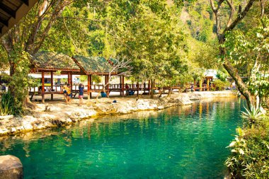 Vang Vieng şehri bölgesi, Laos 
