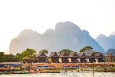 Vang Vieng şehri bölgesi, Laos 