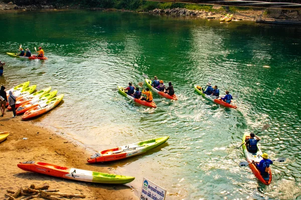 Território Cidade Vang Vieng Laos — Fotografia de Stock