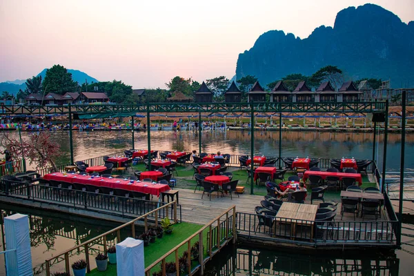 Vang Vieng Territorio Ciudad Laos —  Fotos de Stock